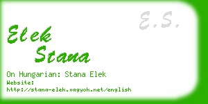 elek stana business card